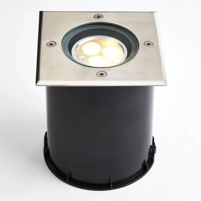 Afbeelding van Lucande LED grondspot inbouwlamp Jos, hoekig, draaibaar, IP67
