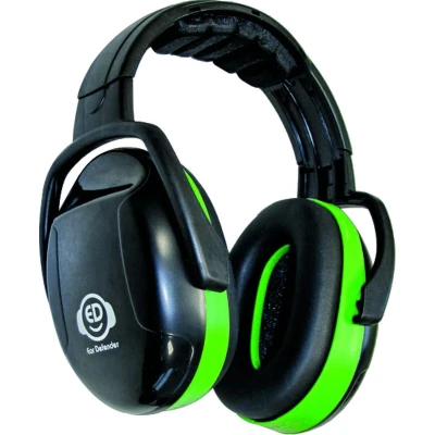 Afbeelding van Ear Defender Gehoorkap 26db Gehoorbeschermers Zwart Groen