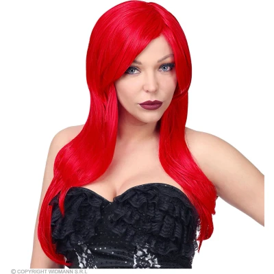 Afbeelding van Widmann Jessica Rabbit Cosplay Pruik Lang Rood Haar Halloween Verkleedkleding