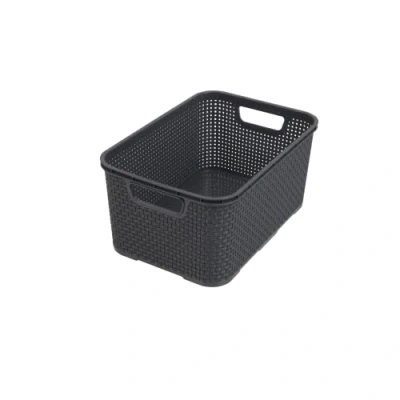 Afbeelding van BranQ Universele Rotan Mand Home essential 7L Kunststof Antraciet