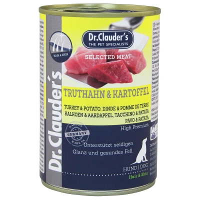 Afbeelding van Dr.Clauder&#039;s Selected Meat Kalkoen&amp;Aardappel Hondenvoer 400 g