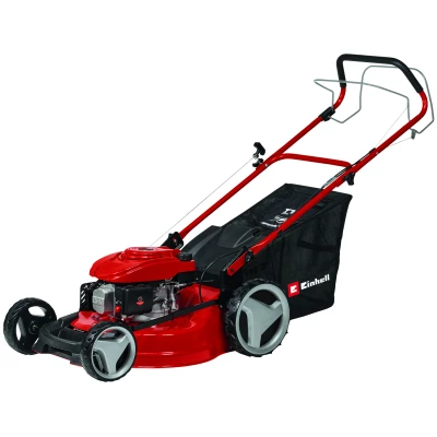 Afbeelding van Einhell Benzine Grasmaaier GC PM 51/3 S HW 170 cm3 2,7 kW 4 takt Maaibreedte: 51 cm Aanbevolen gazonoppervlakte: tot 1800 m² 70 L opvangbak Maaihoogte: 30 80 mm