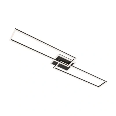 Afbeelding van Briloner Leuchten Led plafondlamp, dimbaar, met afstandsbediening, kleurtemperatuurregeling, nachtlichtfunctie en timer, 40 W, zwart, 1100 x 248 80 mm