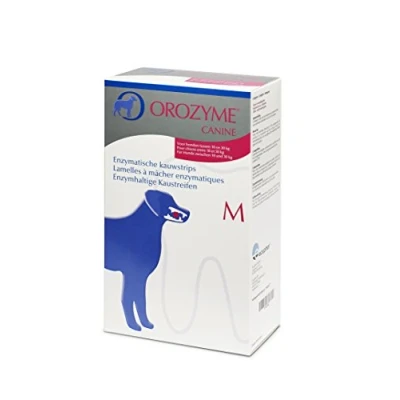 Afbeelding van 2x141g Strips middelgrote honden Orozyme Hondensnacks