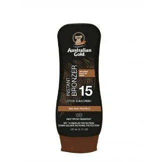 Afbeelding van Australian Gold Zonnebrand SPF 15 Lotion met bronzer Zonnebrandcrème 237 ml