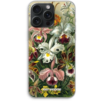 Afbeelding van Case Company® hoesje geschikt voor iPhone 15 Pro Max Haeckel Orchidae Soft Cover Telefoonhoesje Bescherming aan alle Kanten en Schermrand
