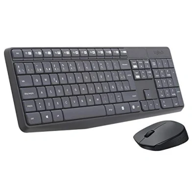 Afbeelding van Toetsenbord en draadloze muis Logitech 920 007919 Grijs QWERTY Spaans