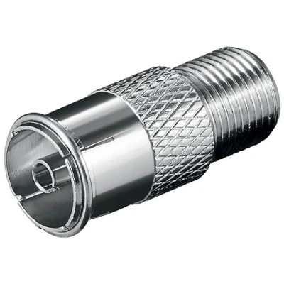 Image de GOOBAY Lot de 3 Adaptateurs Antenne Fiche F femelle coaxial 9.5mm