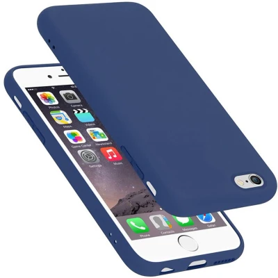 Afbeelding van Cadorabo Hoesje geschikt voor Apple iPhone 6 / 6S in LIQUID BLAUW Beschermhoes gemaakt van flexibel TPU silicone Case Cover