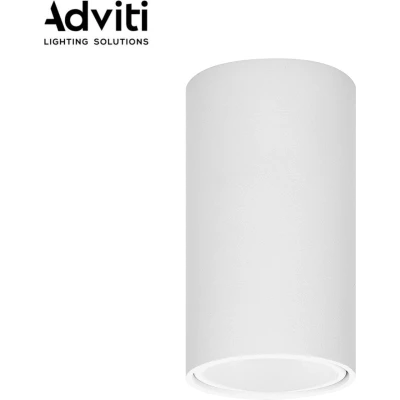Afbeelding van Adviti BARBRA Ronde opbouwspot Downlight Wit GU10 Aluminium behuizing