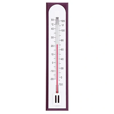 Afbeelding van Wandthermometer voor het meten van de kamertemperatuur in huis, kantoor, tuin of kassen, 205 mm