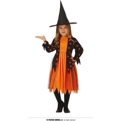 Afbeelding van Fiestas Guirca Spider witch jurk meisjes 10 12 jaar