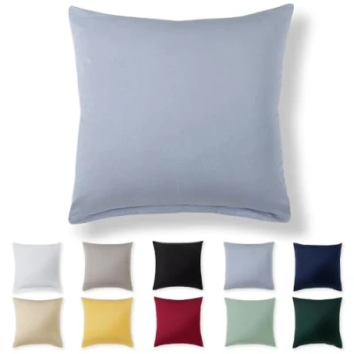 Afbeelding van Alreya kussensloop 40 x cm, lichtblauw, 100% jersey katoen, superzacht, met ritssluiting