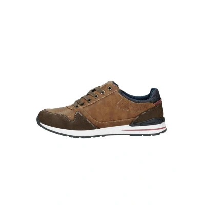 Afbeelding van Mustang Sneakers laag, Heren, Maat: 44, Brown Leer