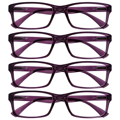 Afbeelding van UV Reader Leesbril, violet, 4 stuks, UVR4092P + 3,00