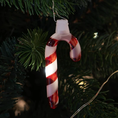 Afbeelding van LED lichtketting Hannah Candy Cane rood