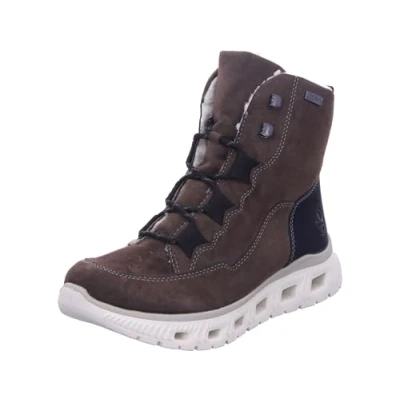 Afbeelding van Rieker M6012 Lage damessneakers, Bruin
