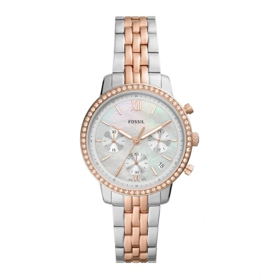 Afbeelding van Fossil Chronograaf, Dames, Maat: One Size, Bicolor