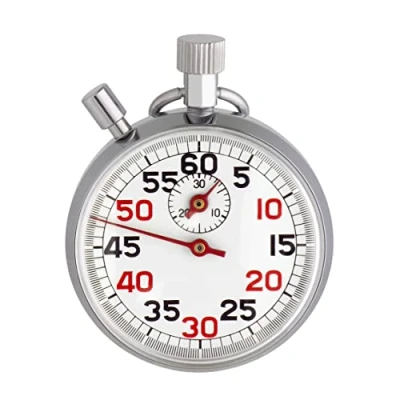 Afbeelding van TFA Dostmann Mechanische stopwatch 38.1022 van metaal, tijd tot 30 minuten, start /stopfunctie, zilver, 50 x 17 64 mm (l b h)