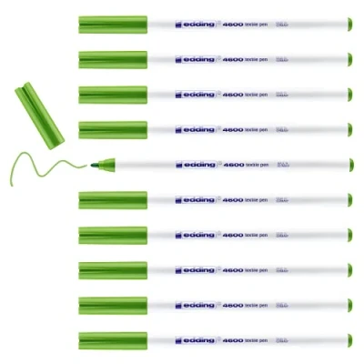 Afbeelding van Viltstift edding 4600 textiel rond 1mm lichtgroen