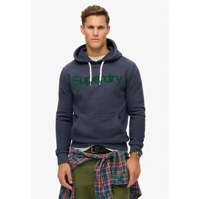 Afbeelding van Superdry Classic CORE LOGO Hoodie, Heren, Maat: Medium, Dark khaki