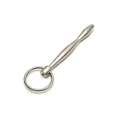 Afbeelding van Rimba Bondage Play Holle Urethral Plasbuig Plug met trekring