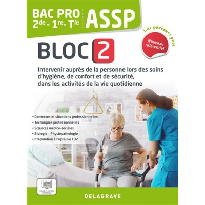 Image de Les Parcours Pros ASSP Bloc 2 2de, 1re, Tle Bac Pro (2023) Pochette élève