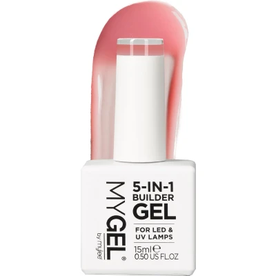 Afbeelding van Mylee 5 in 1 Builder Versterkende Gel 15ml [French Rose] UV/LED Nagellak Voor Harde Sterke Nageltips &amp; Verlengingen, Nail Art Decoraties, Stickers Juwelen, Professionele Manicure Herstellen