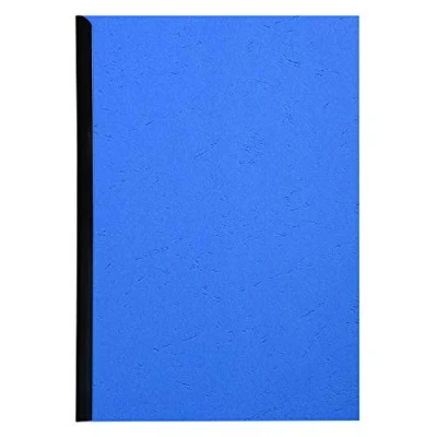 Afbeelding van Exacompta 2781C Paquet de 100 couvertures Grain cuir pour reliure A4 Bleu clair