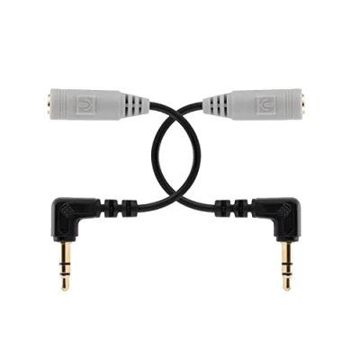 Afbeelding van 2 stuks vervangende microfoonkabel sc3 voor 3,5 mm TRRS naar TRS adapter camera video recorder compatibel met Sony Nikon Canon