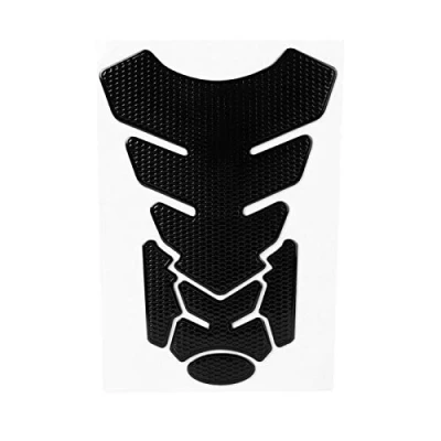 Afbeelding van 3D Zelfklevende Tankbescherming, Akozon 3D, PVC motorfiets diesel brandstoftank sticker pad decoratie zwart