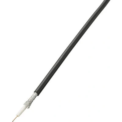 Afbeelding van TRU COMPONENTS 1567202 Coaxkabel Buitendiameter: 5 mm RG58 75 Ω 52 dB Zwart 100 m