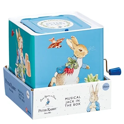 Afbeelding van Rainbow Designs Spring Rabbit Pantin Traditioneel speelgoed voor baby&#039;s en kleine kinderen, decoratieve veerpantin babykamer