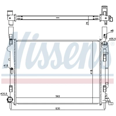 Afbeelding van Nissens Radiateur 637618