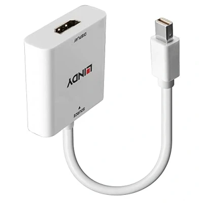 Afbeelding van LINDY 38319 HDMI kabel Aansluitkabel Mini DisplayPort stekker, A bus 18 cm Zwart