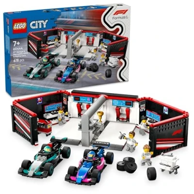 Image de LEGO® City 60444 Garage de F1® et voitures Mercedes AMG Alpine