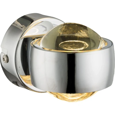Afbeelding van Globo wandlamp Randi chroom metaal 78292