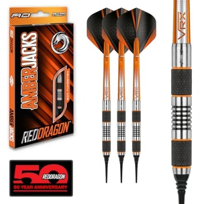 Afbeelding van RED DRAGON Amberjack 1: Softip Tungsten Steel Dartpijlen Professioneel 16 gram vat, 18 totaal gewicht