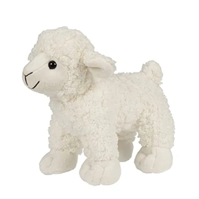 Afbeelding van Uni Toys Wit lamsvlees 19 cm (lengte) pluche schaap, boerderijdier