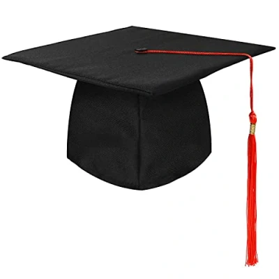 Afbeelding van Keelyy Afstudeerhoed, Uniseks Verstelbare Afstudeerpet voor Universiteit Afstuderen Middelbare School Rood
