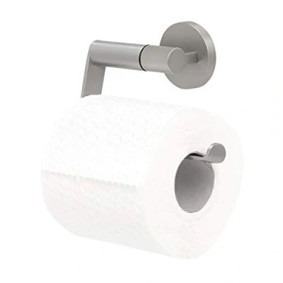 Afbeelding van Tiger Noon Wc rolhouder Zonder klep Toiletrolhouder boren met TigerFix (apart verkrijgbaar) RVS geborsteld