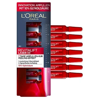 Afbeelding van L&#039;Oréal Paris Skin Revitalift Laser X3 7TAGEAMPULLENKUR Serum, Dames, Maat: 7 ml,