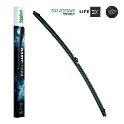 Afbeelding van Ruitenwisser Valeo Everguard Silicone Single 566010 580mm Voor Flat blade wisserblad BMW: 5 Saloon, Touring, 6 Coupe, SAAB: 9 3 Estate