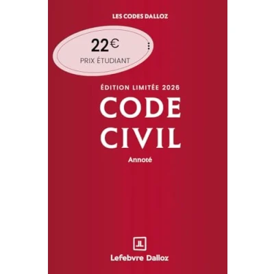 Afbeelding van CODE CIVIL 2026 ANNOTE (ED.LIMITEE)