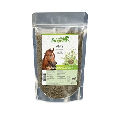 Afbeelding van Stiefel Anijs voor paarden, 100% natuurlijke anijs, ondersteunt de luchtwegen en het maagdarmkanaal, spijsverteringsstelsel, 500 g