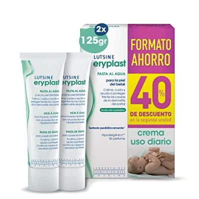 Afbeelding van Eryplast Lutsine E45 Pasta al Agua behandeling en bescherming van de huid in het luiergebied, 2 x 125 g