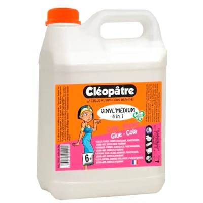 Afbeelding van CLEOPATRE Vinyl medium 4 in 1 acryl, lak, lijm ideaal voor acrylverf en vloeibare verf 5 kg
