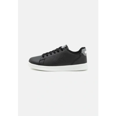 Afbeelding van Hummel Court LINE Unisex Sneakers laag, Maat: 37, Black/alloy Hoogwaardig imitatieleer