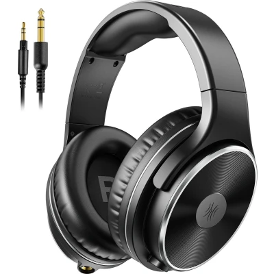 Afbeelding van OneOdio Studio HiFi koptelefoon met microfoon extra lange kabel muziekstudioDJ (zwart)