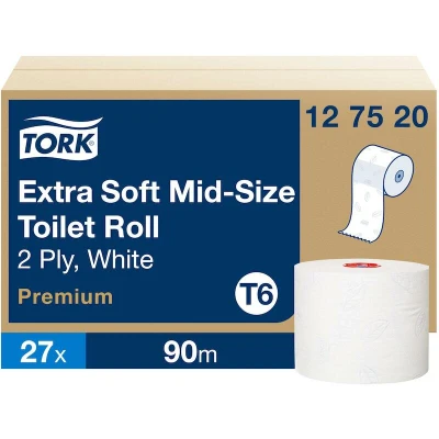 Afbeelding van Tork Premium Toilet papier compact rol 2 lgs T6